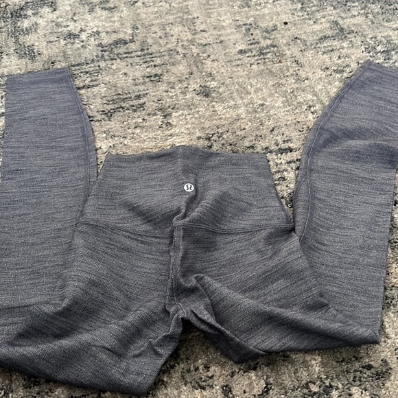 EUC lululemon leggings lined grey in color - Picture 2 of 8